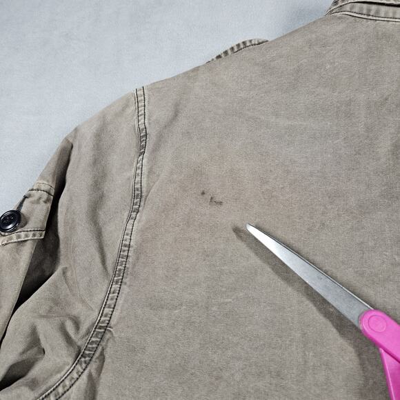 Lucky Brand Shacket Mens XL Outdoor & Utility Full Zip Military Fatigue Jacket - Picture 15 of 16